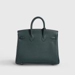 Hermès Birkin 25 Togo Vert Fonce Gold Hardware - Image 2