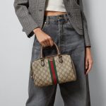 GUCCI OPHIDIA GG SMALL TOP HANDLE BAG - Image 9