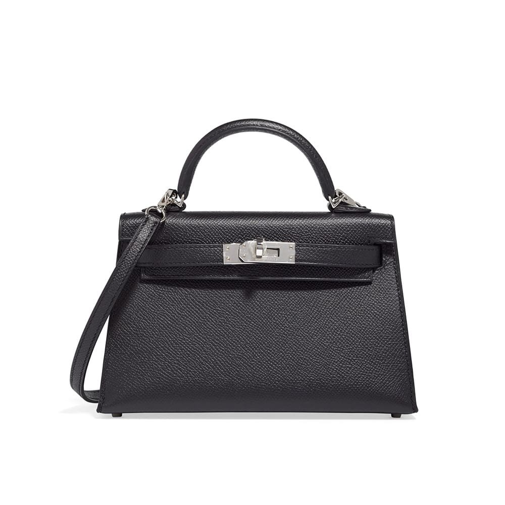 AAZ.jpg Hermès Kelly Touch Mini Lizard, Veau Madame Black Palladium Hardware - Image 1