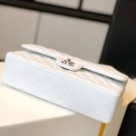 CHANEL Classic Flap Handbag SILVER METAL - Image 6