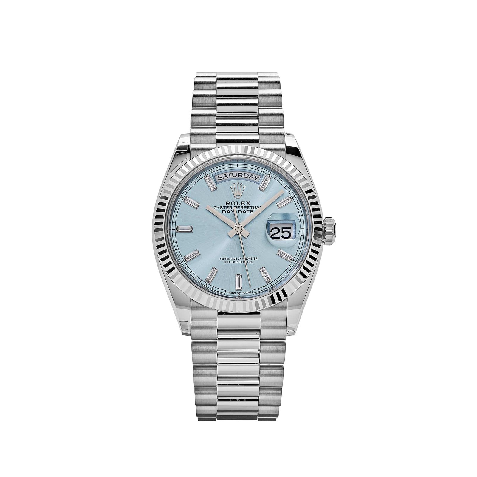 BMqyY5wy-rolex-day-date-128236-platinum-ice-blue-baguette-dial-rolex-43627517608180.jpg Rolex Day-Date 36 128236 Platinum Ice Blue Baguette Dial - Image 1