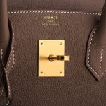 Hermès Birkin 30 Togo Etoupe Retourne Gold Hardware - Image 6