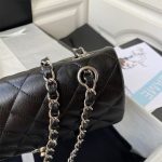 CHANEL SMALL CLASSIC HANDBAG Grained Calfskin & Silver Metal - Image 4