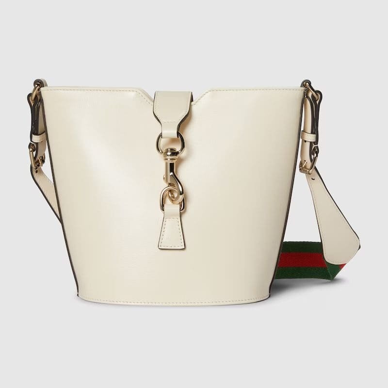DqzmZWf5-Gucci-Mini-bucket-shoulder-bag-ivory-leather-Detail-2.jpg GUCCI MINI BUCKET SHOULDER BAG(WHITE) - Image 1