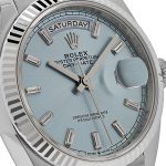 Rolex Day-Date 36 128236 Platinum Ice Blue Baguette Dial - Image 5