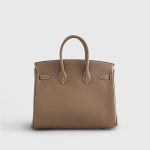 Hermès Birkin 25 Togo Etoupe Palladium Hardware Retourne - Image 2