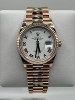 Rolex Day-Date 36 128235 Rose Gold White Dial - Image 2