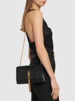 Saint Laurent Medium Kate Tassel Chain Bag In Black Crocodile Em - Image 2