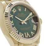 Rolex Datejust 31 278278 ‘Ladies’ Yellow Gold Diamond Green Dial President (2023) - Image 5