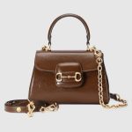 GUCCI HORSEBIT 1955 MINI BAG（BROWN） - Image 3