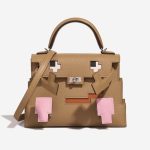 Hermès Kellydole Picto Epsom Chai / Mauve / Terre Battue / Celeste