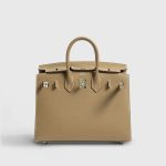 Hermès Birkin 25 Epsom Etoupe Sellier Palladium Hardware - Image 7