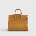 Hermès Birkin 25 Togo Natural Sable Palladium Hardware - Image 2