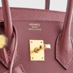 Hermès Birkin 25 Veau Madame Rouge H Gold Hardware - Image 7