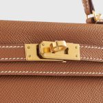 Hermès Kelly Mini Epsom Gold Sellier Gold Hardware - Image 6