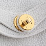 Hermès Lindy 20 Calfskin New White Gold Hardware - Image 6