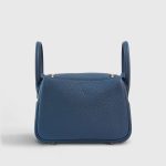 Hermès Lindy 20 Clemence Blue de Prusse Gold Hardware - Image 3