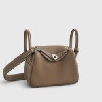 Hermès Lindy 20 Clemence Etoupe Palladium Hardware - Image 2
