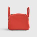 Hermès Lindy 20 Clemence Go Orange Field Palladium Hardware - Image 3