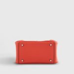Hermès Lindy 20 Clemence Go Orange Field Palladium Hardware - Image 5