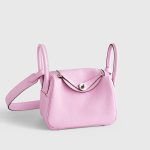 Hermès Lindy 20 Clemence Mauve Sylvester Palladium Hardware - Image 2