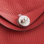 Hermès Lindy 20 Clemence Vermillon Palladium Hardware - Image 6