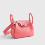 Hermès Lindy 20 Rose Azalee Palladium Hardware - Image 2
