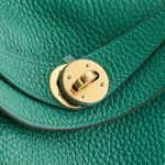 Hermès Lindy 26 Clemence Vert Vertigo Gold Hardware - Image 5