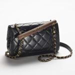 CHANEL SMALL FLAP BAG WITH TOP HANDLE - Image 7