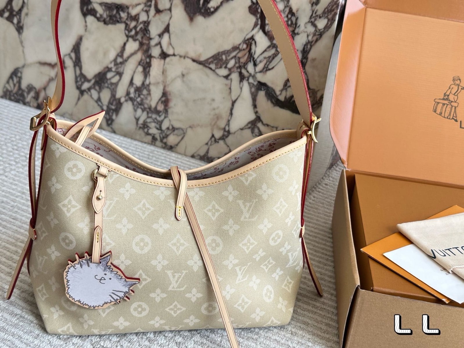 IMG_2851.jpg Louis Vuitton Denim carryall - Image 1