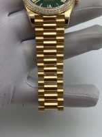 Rolex Day-Date 40 228348RBR Yellow Gold Green Ombre Roman Numeral Dial Diamond Bezel (2024) - Image 8