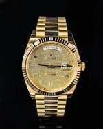 Rolex Day-Date 40 228238 Yellow Gold Diamond Pavé Dial (2025) - Image 4