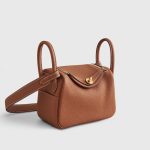 Hermès Lindy 20 Clemence Gold Gold Hardware - Image 2