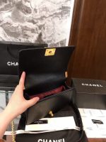 CHANEL Boy Chanel Chain Shoulder Bag A67086 Calfskin GHW leather Black - Image 4