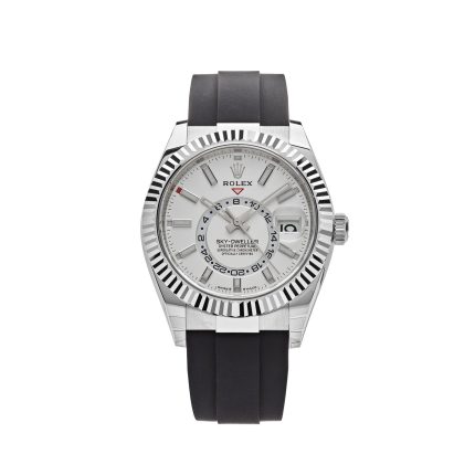 Rolex Sky-Dweller 336239 White Gold White Dial Oysterflex