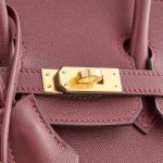 Hermès Birkin 25 Veau Madame Rouge H Gold Hardware - Image 6