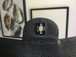 CHANEL LARGE CLASSIC HANDBAG Grained Calfskin & Silver Metal - Image 8