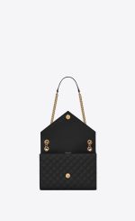 SAINT LAURENT ENVELOPE MEDIUM IN QUILTED GRAIN DE POUDRE EMBOSSED LEATHER - Image 9