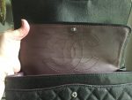CHANEL LARGE CLASSIC HANDBAG Grained Calfskin & Silver Metal - Image 9