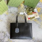GUCCI Supreme Monogram Blooms Medium Reversible Tote Beige Blue Navy - Image 8