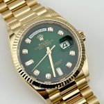 Rolex Day-Date 36 128238 Yellow Gold Green Diamond Dial (2024) - Image 2