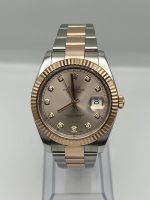 Rolex Datejust 41 126331 Rose Gold Stainless Steel Sundust Diamond Dial (2022) - Image 2