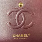 CHANEL SMALL CLASSIC HANDBAG Grained Calfskin & Gold Metal (top quality) - Image 7