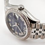 Rolex Datejust 31 278384RBR ‘Ladies’ Stainless Steel Diamond Bezel Violet Roman Dial Jubilee - Image 4