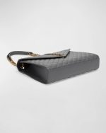 Saint Laurent Envelope Triquilt Large YSL Shoulder Bag in Grained Leather - Image 6
