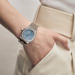 Audemars Piguet Royal Oak 77451ST.ZZ.1361ST.01 ‘Ladies’ Selfwinding ’50th Anniversary’ Stainless Steel Light Blue Dial Diamond Bezel (2023) - Image 2