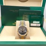 Rolex Datejust 36 126233 ‘Wimbledon’ Stainless Steel Yellow Gold Slate Dial Jubilee (2021) - Image 8