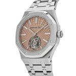 Audemars Piguet Royal Oak 26531TI.OO.1220TI.01 Selfwinding Flying Tourbillon Titanium Salmon Dial Limited Edition (2024) - Image 5