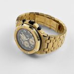 Audemars Piguet Royal Oak Offshore Chronograph 26007BA.OO.D088CR.01 ‘Arnold Schwarzenegger’ Yellow Gold Brown Dial Limited Edition (2004) - Image 4