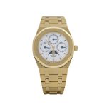 Audemars Piguet Royal Oak Perpetual Calendar 25654BA Yellow Gold White Dial